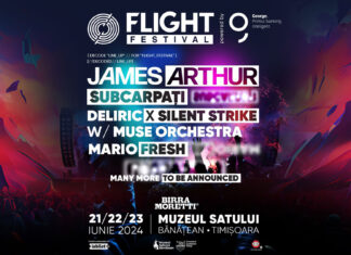 James Arthur, Subcarpați, Deliric x Silent Strike w/ Muse Orchestra și Mario Fresh sunt primii artiști anunțați la FLIGHT FESTIVAL